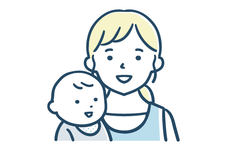 乳幼児健診のイメージイラスト
